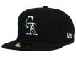 	Colorado Rockies New Era 59Fifty MLB Black and White Fashion	