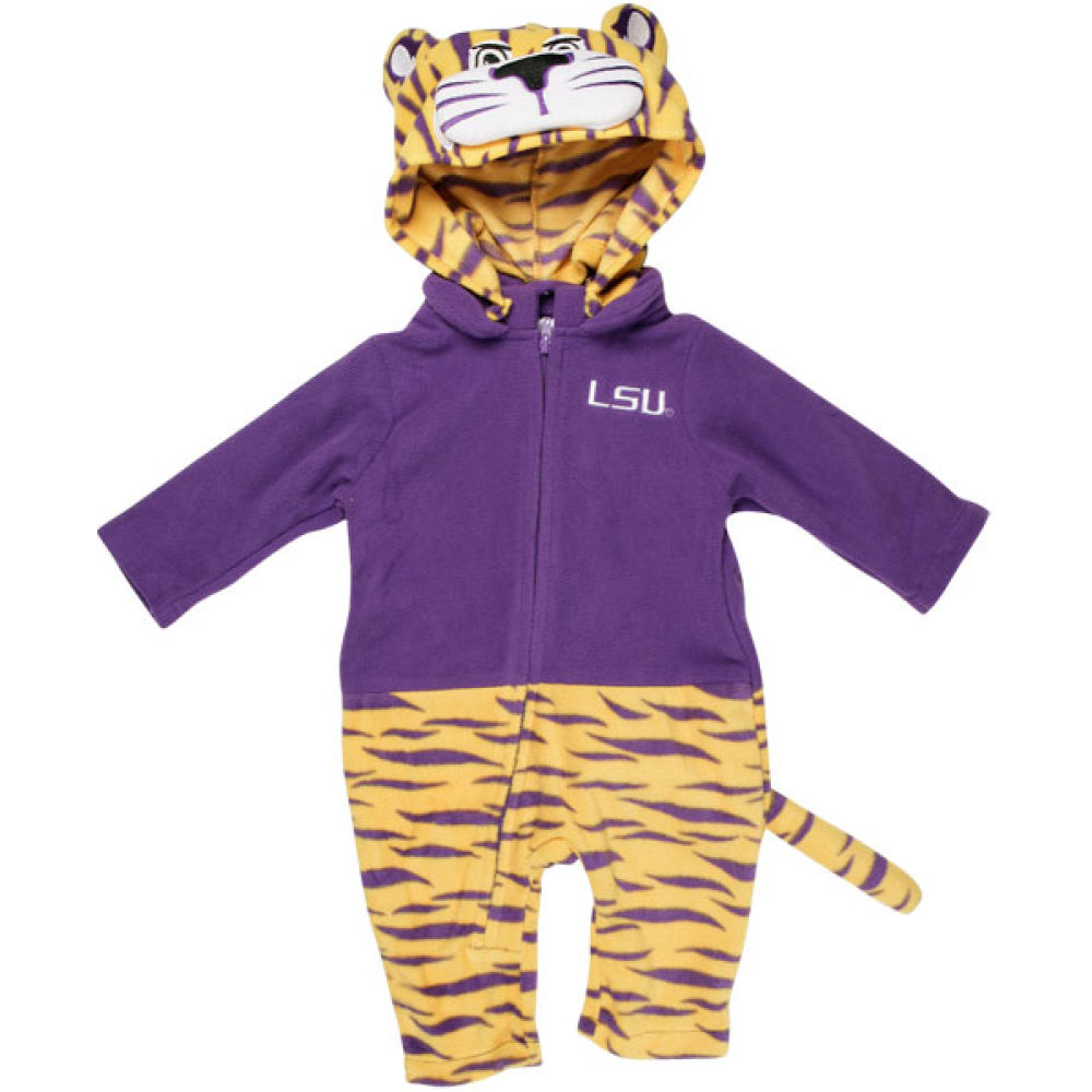 LSU Tigers NCAA Newborn Mascot Fleece Outfit