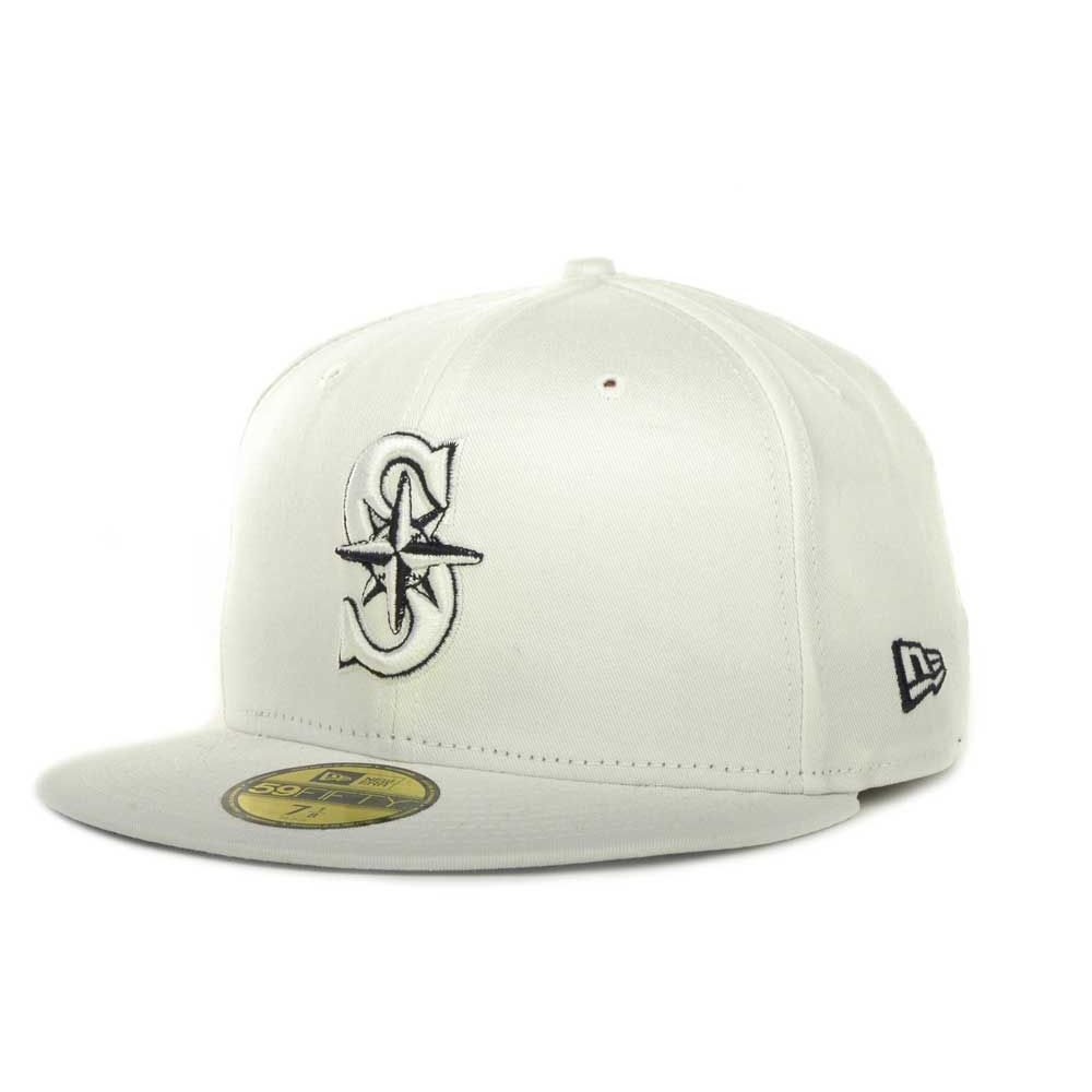Seattle Mariners New Era MLB White On Color 59FIFTY Cap